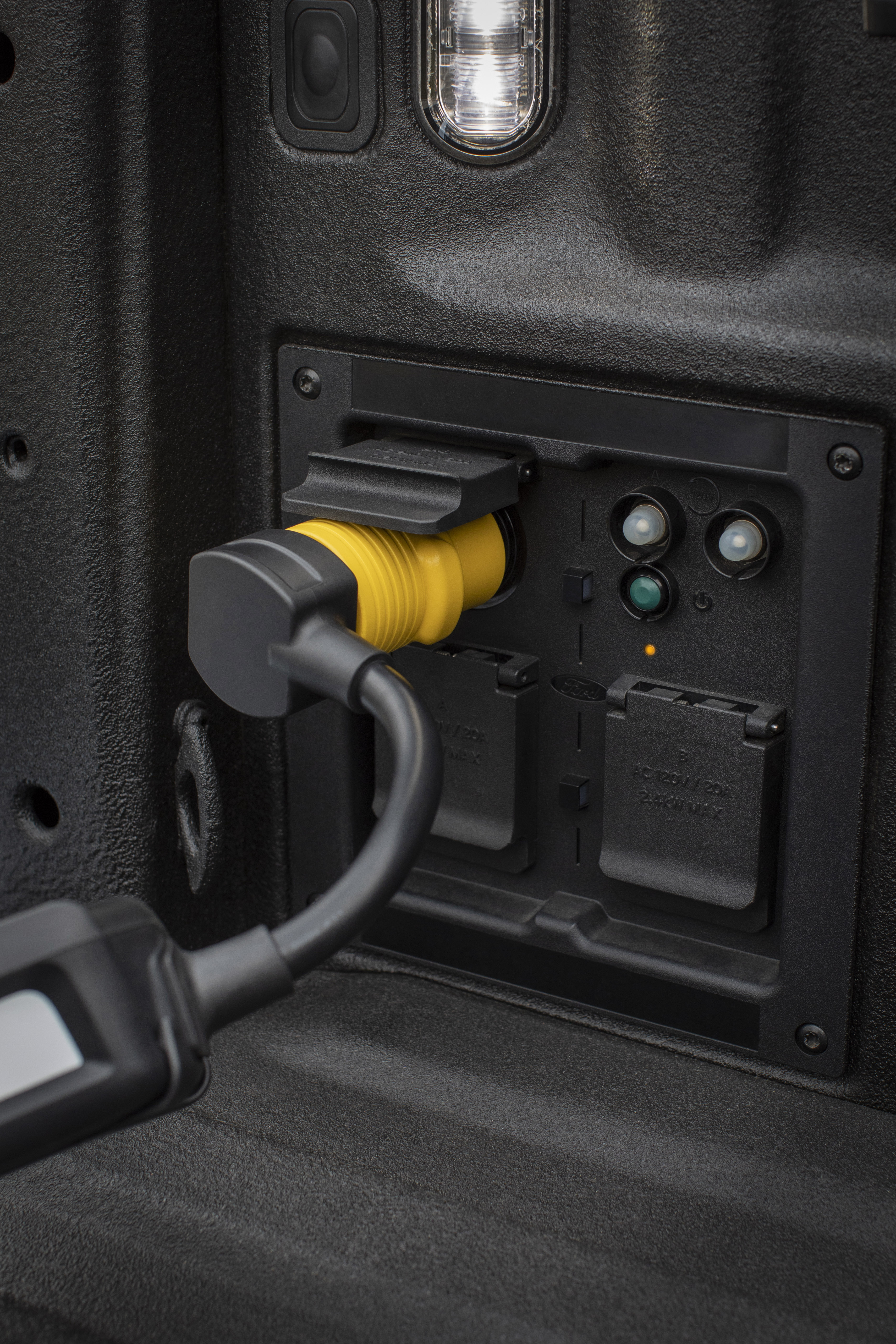 Aftermarket equipment shown. Preproduction Ford F-150 Lightning with optional equipment shown. Available starting spring 2022